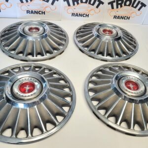 OEM Wheel Cover 14’ With Center Caps Red Mustang 1967